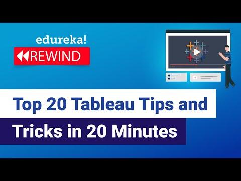 Top 20 Tableau Tips and Tricks in 20 Minutes | Tableau Tutorial | Tableau Training | Edureka Rewind